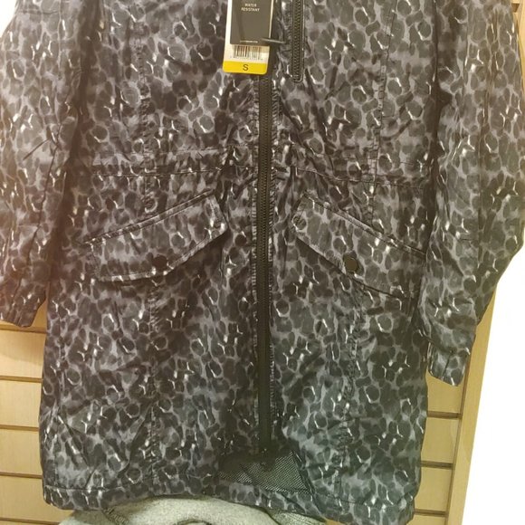 Lucky Brand Women's Rain Coat Jacket Leopard - Picture 5 of 6